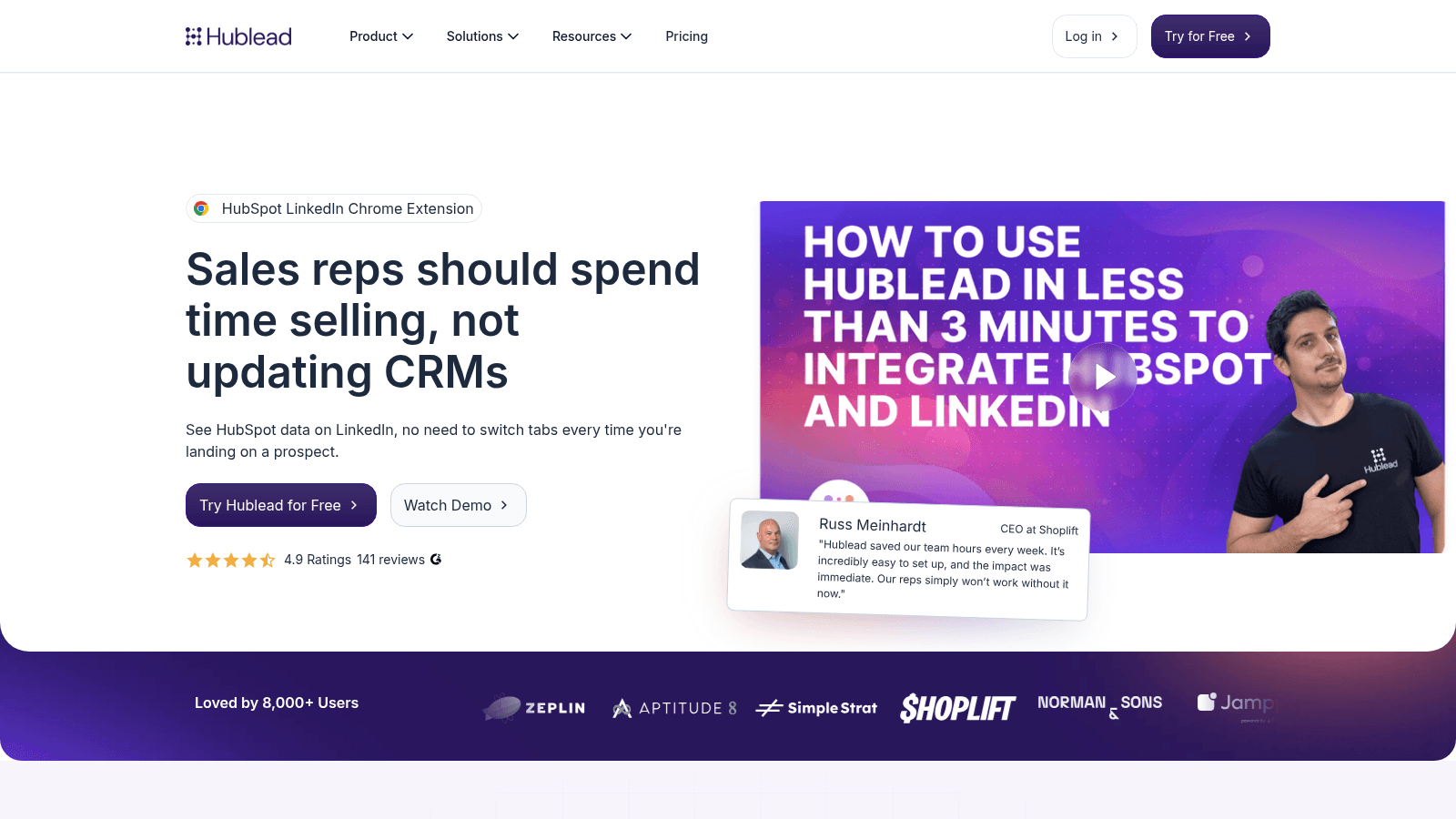 HubLead as a top CRM for LinkedIn