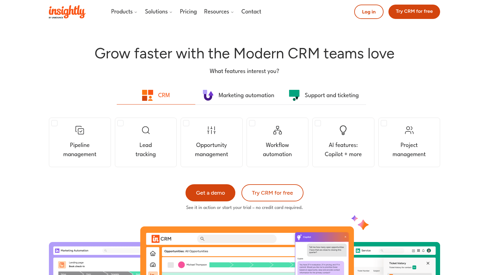 Insightly as top contact management software