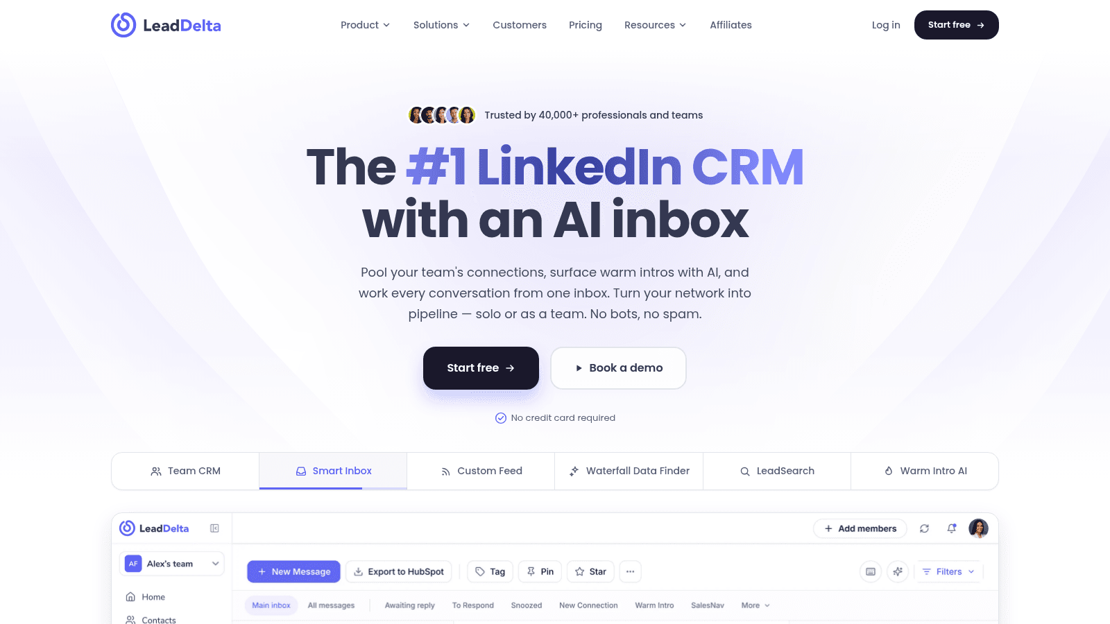 LeadDelta as a top personal crm