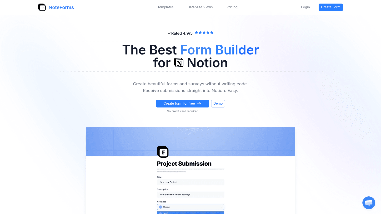 NoteForms as a top Notion add on